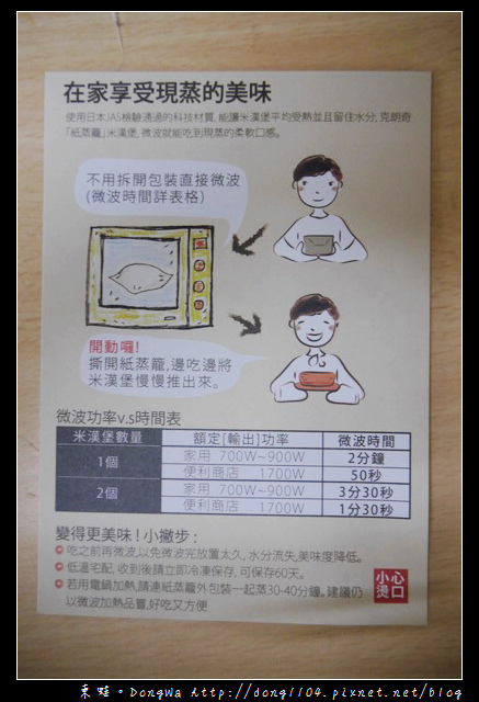 【開箱心得】克朗奇米漢堡米刈包。微波後就像現蒸般美味