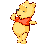 小熊維尼手舞足蹈.gif