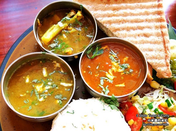 3 Idiots Toast & Curry 三個傻瓜素食印度餐廳(公館)：【捷運台電大樓站】3 Idiots Toast & Curry三個傻瓜素食印度餐廳(公館印度料理 / 素食 / 早午餐)