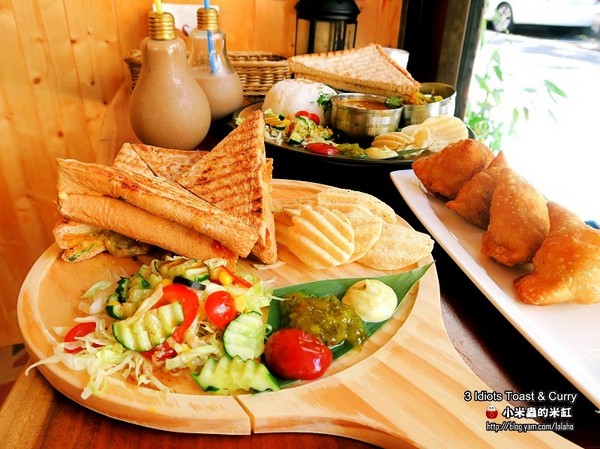3 Idiots Toast & Curry 三個傻瓜素食印度餐廳(公館)：【捷運台電大樓站】3 Idiots Toast & Curry三個傻瓜素食印度餐廳(公館印度料理 / 素食 / 早午餐)