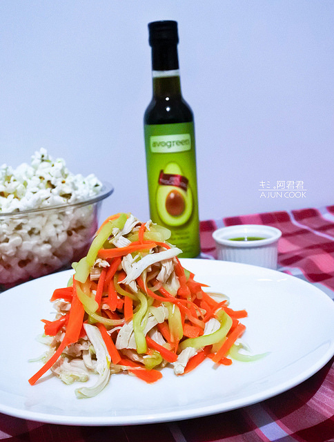新得力avogreen冷壓初榨酪梨油_爆米花_雞絲沙拉_炒波菜_阿君君-28-6355