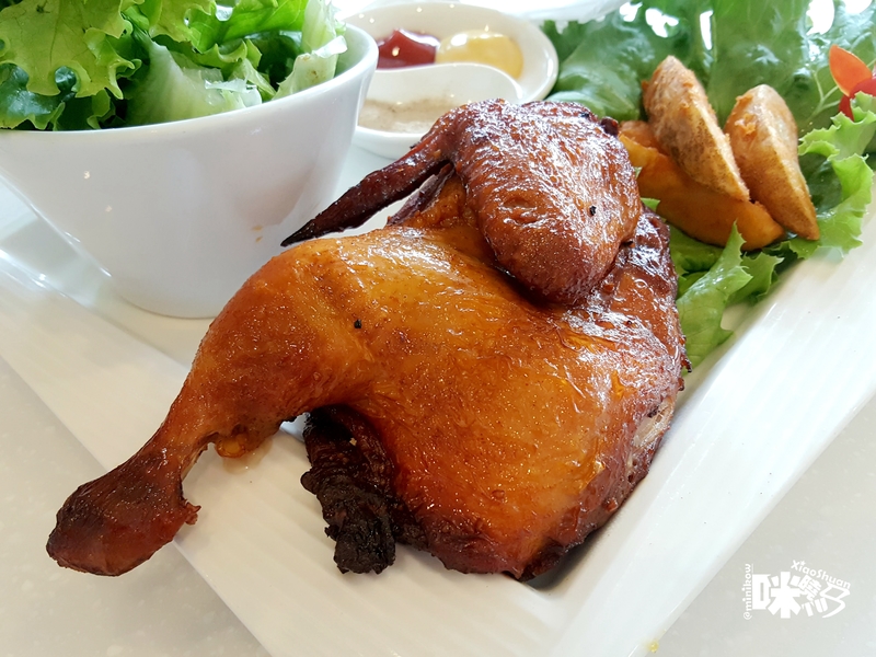 【板橋新埔下午茶】Oyami cafe 義式下午茶 迷迭炭烤奶油半雞套餐 - 【板橋新埔下午茶】Oyami cafe 義式下午茶 姊妹聚餐優選 夢幻法式童話時尚鄉村風 ~ 鬆餅、