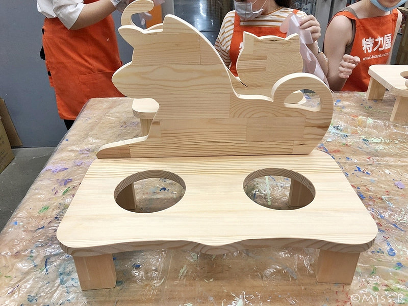 特力屋手創空間 特力屋台中西屯 特力屋DIY 特力屋木工體驗 木工手作教學 親子DIY 特力屋寵物餐桌 寵物餐桌自製67