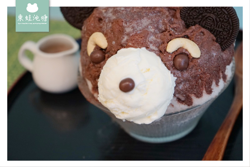 【 新竹新豐冰店推薦】宇治金時抹茶 造型熊大刨冰 日日食冰