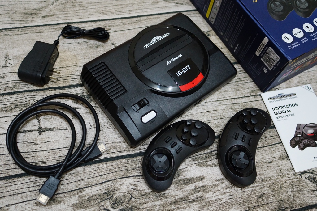 回味童年的 SEGA MD 復古遊戲機 無線控制器超好玩!地點不設限電視遊樂器 高畫質輸出4.JPG