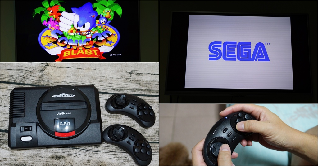 回味童年的 SEGA MD 復古遊戲機 無線控制器超好玩!地點不設限電視遊樂器 高畫質輸出.jpg