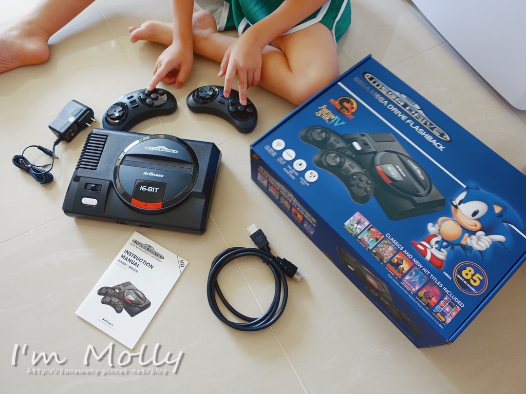 SEGA MD 復古遊戲機／ 電視遊樂器／ 無線控制器／ 高畫質輸出-7.JPG