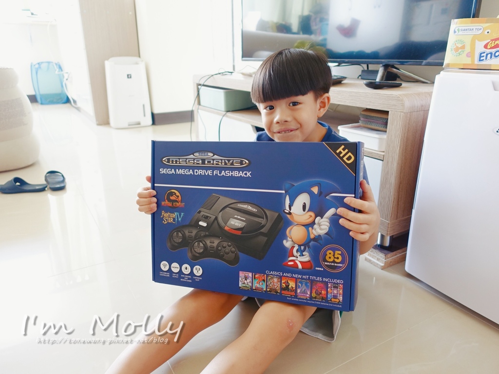 SEGA MD 復古遊戲機／ 電視遊樂器／ 無線控制器／ 高畫質輸出-1.JPG