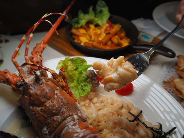 Oyami cafe：Oyami Cafe 七彩龍蝦套餐 IG打卡 姊妹聚餐推薦 平價高級食材下午茶 德國農莊B&amp;G有機花茶 輕食咖啡廳 捷運西門町站 西門美食