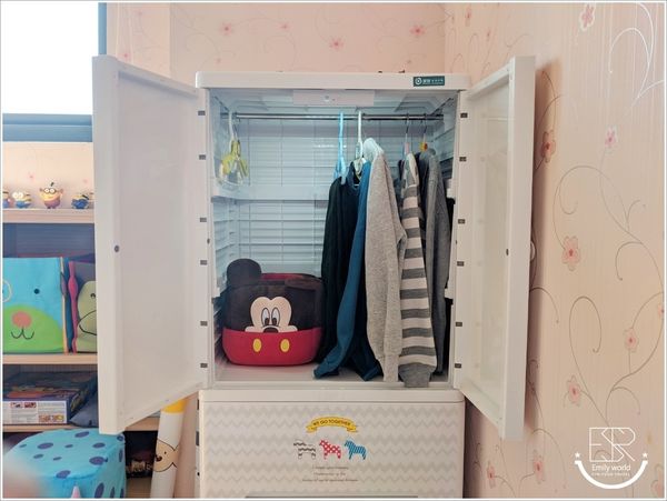 貝格紫外線除菌兒童吊掛衣櫃 (15)