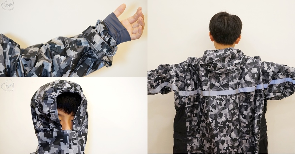 JUMP將門 樂扣系列三重防水透氣迷彩前開風雨衣 (29)