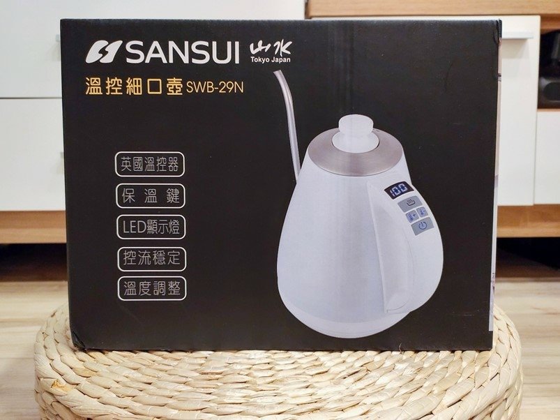 電子溫控手沖細口壺 SWB-29N